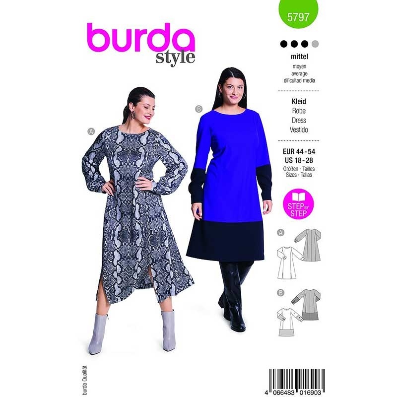 Patron Burda Créations Veste Pop Zippée - Tailles 36 à 46 - Neuf - Couture
