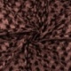 Tissu en Panne de Velours Relief Marron 
