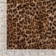 Tissu Panne de Velours Matelassé Imprimé Leopard