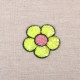 Motif fleur sequins - Jaune maïs