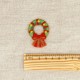 S ecusson noel pompon - Couronne