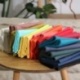 Serviette de Table New York Unie Aqua 