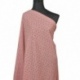 Tissu Broderie Anglaise Petite Fleur Rose Poudré 