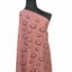Tissu Broderie Anglaise Flower Rose Poudre 
