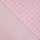 Tissu Jersey de Coton Glitter Imprimé Coeur Rose