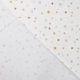 Tissu Jersey Peau de Pêche Imprimé Etoile Blanc