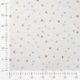 Tissu Jersey Peau de Pêche Imprimé Etoile Blanc