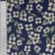 Tissu Coton Imprimé Pluie de Fleurs Bleu