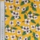 Tissu Coton Imprimé Pluie de Fleurs Jaune 