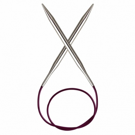 Knitpro Novametal - Aiguilles à Tricoter Circulaire 25cm