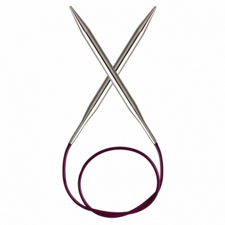 Knitpro Novametal - Aiguilles à Tricoter Circulaire 25cm