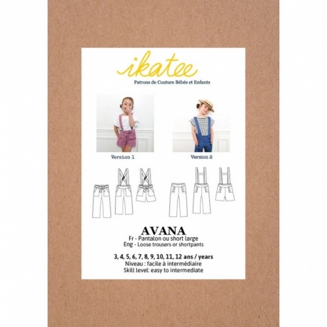Patron Ikatee Avana Kids - Pantalon Et Short Enfant