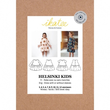 Patron Ikatee Helsinki Kids - Robe Enfant