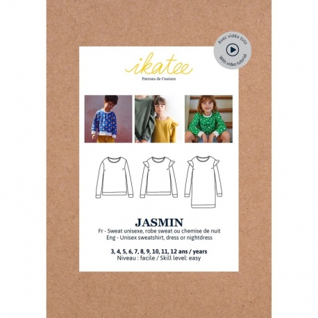 Patron Ikatee Jasmin Kids - Sweat Et Robe Enfant