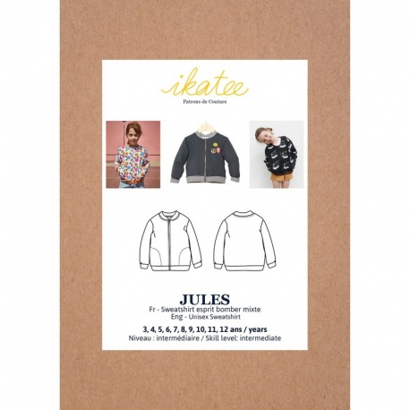 Patron Ikatee Jules Kids - Sweat Et Bomber Enfant