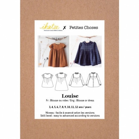 Patron Ikatee Louise Kids - Blouse Et Robe Enfant