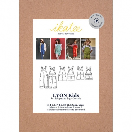 Patron Ikatee Lyon Kids - Salopette Enfant