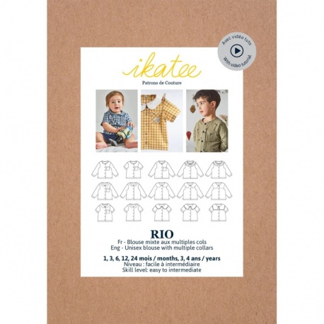 Patron Ikatee Rio - Blouse Bebe