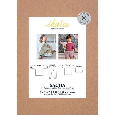 Patron Ikatee Sacha Kids - Pyjama Enfant