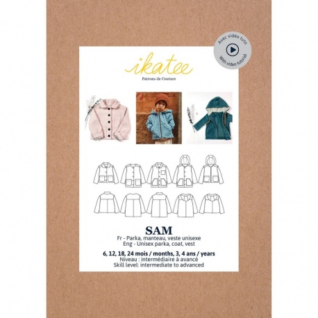 Patron Ikatee Sam - Parka Veste Et Manteau Bebe