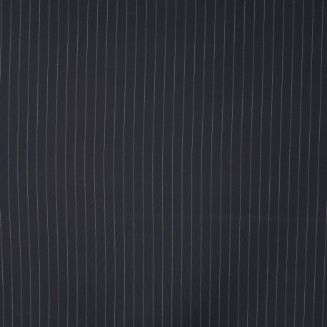 Tissu Tailleur Rayure Bleu Marine