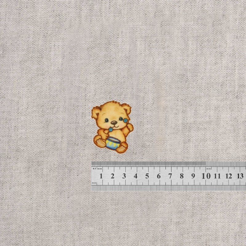 S ecusson petit ours - Tambour bleu