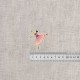 M ecusson theme ballet - Danseuse robe rose