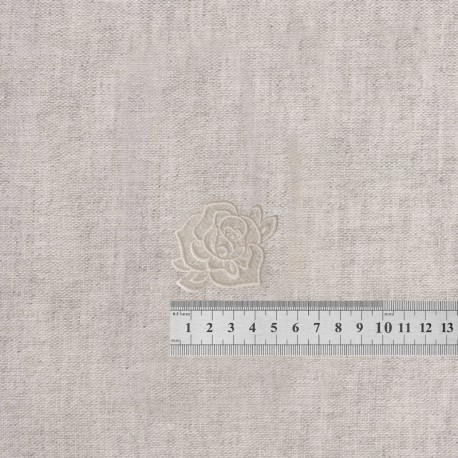 S ecusson en dentelle - Rose blanche