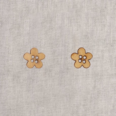 Boutons bois découpés