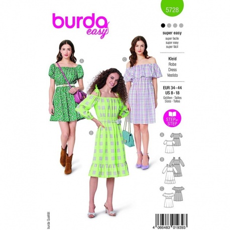Patron 5728 Burda Easy Robe 34-44
