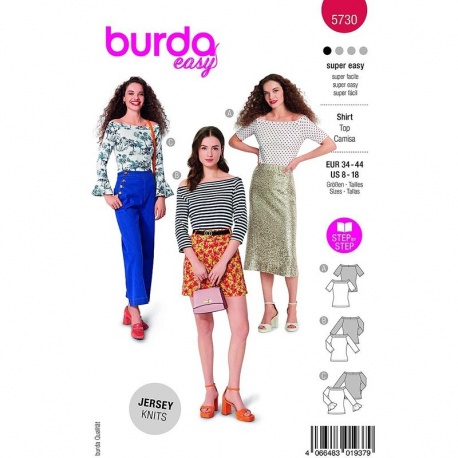 Patron 5730 Burda Easy Top 34-44