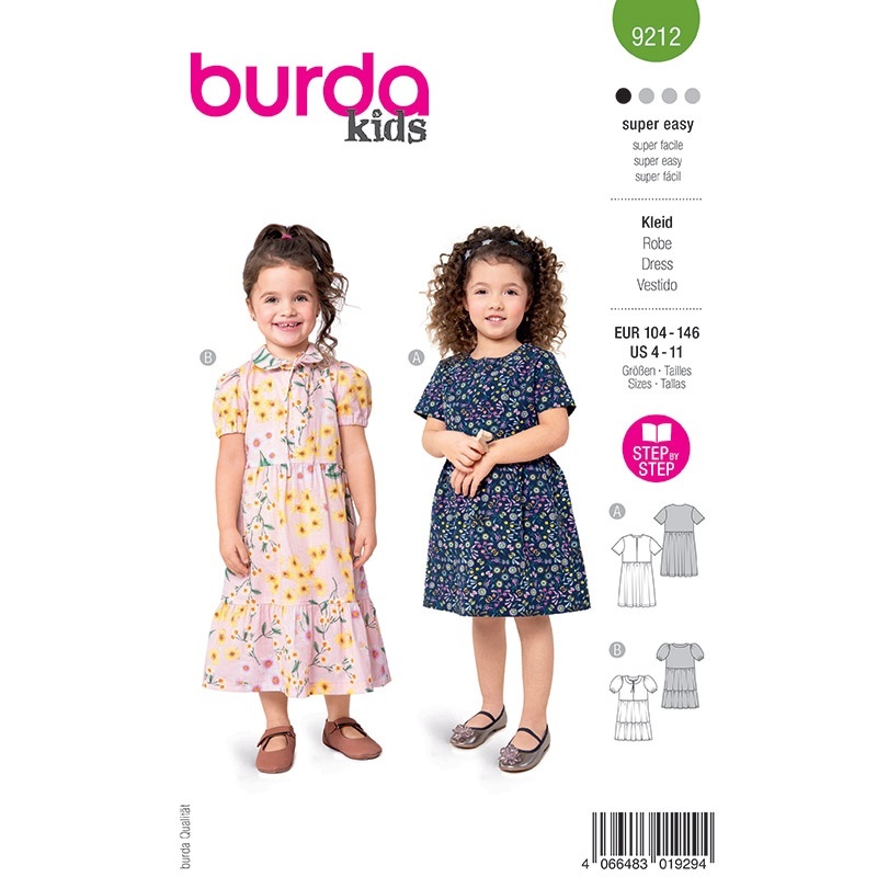 Patron 9212 Burda Kids Robe 104-146