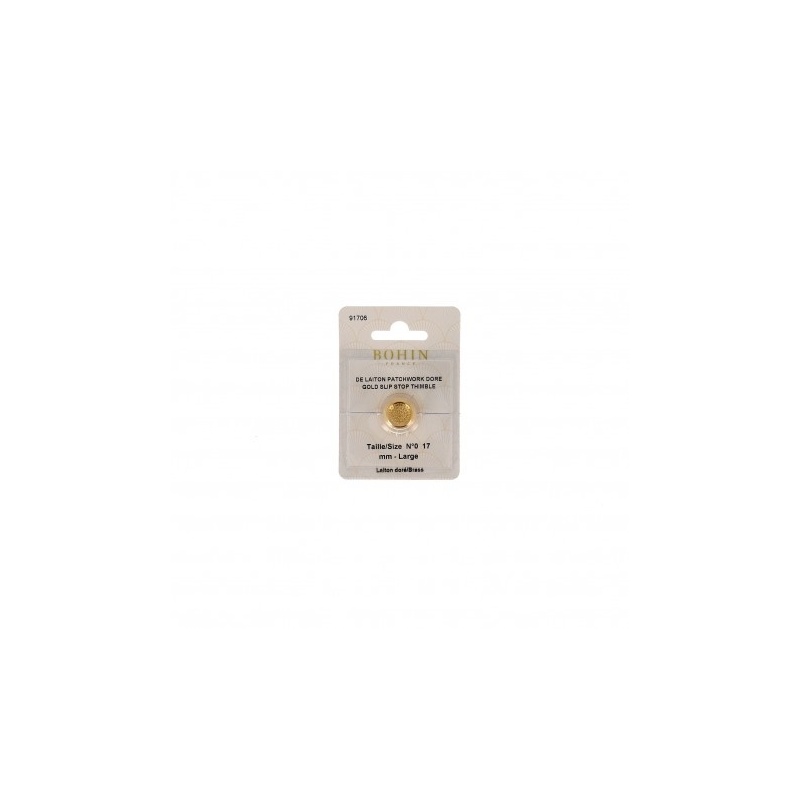 Bohin - Dé Patchwork Doré Nø4-15.3mm