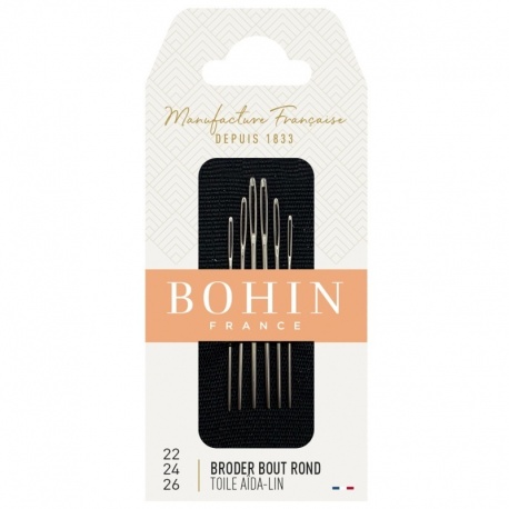 Bohin - Aiguille Broderie Bout Rond 22/24/26