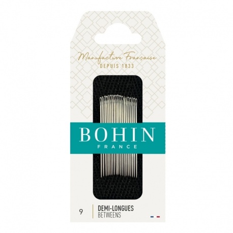 Bohin - Aiguille à Coudre Demi Long A1/2f N° 9 