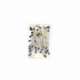 Bohin - Épingle Fine Tete Verre DE Murano Bleu Jaune 36mm - 050mm 