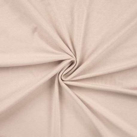 Tissu Jersey Coton Fine Bande Sable