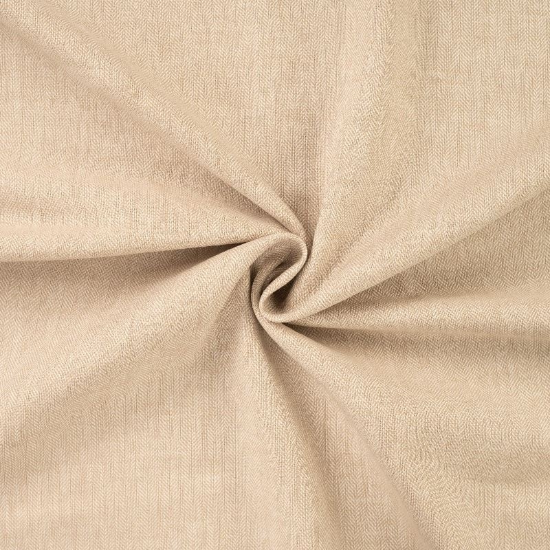 Tissu Lin Coton Chevrons Sable