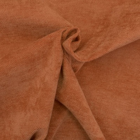 Tissu Croisette Rouille 