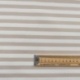 Tissu Sweat Rayures Sable blanc