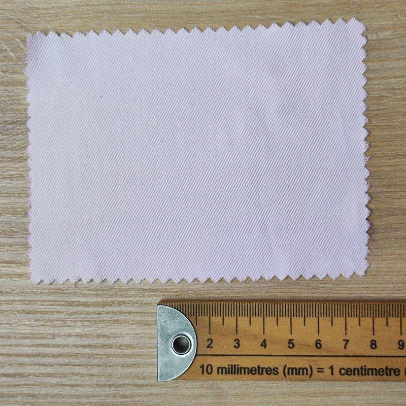 Tissu Polycoton Rayures Diagonales Rose