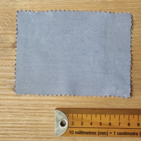 Tissu Polycoton Rayures Diagonales Bleu