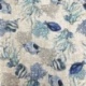 Tissu Imprimé Gupi Poissons et Corrail Bleu
