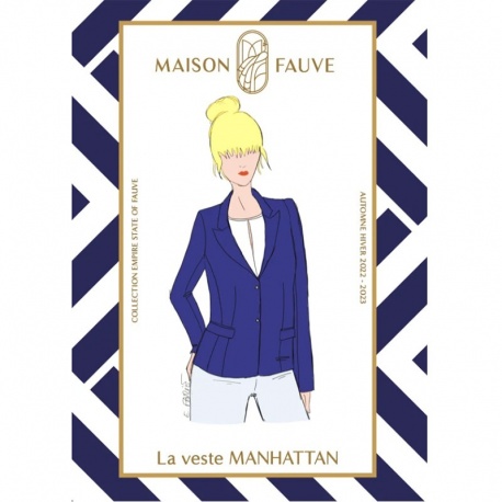 Patron Veste Blazer Manhattan MAISON FAUVE