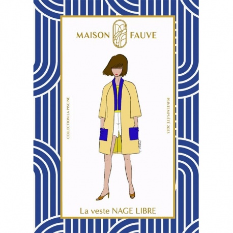 Patron Veste Nage Libre MAISON FAUVE