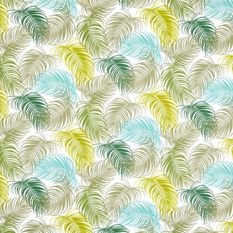Tissu Enduit Palma Vert