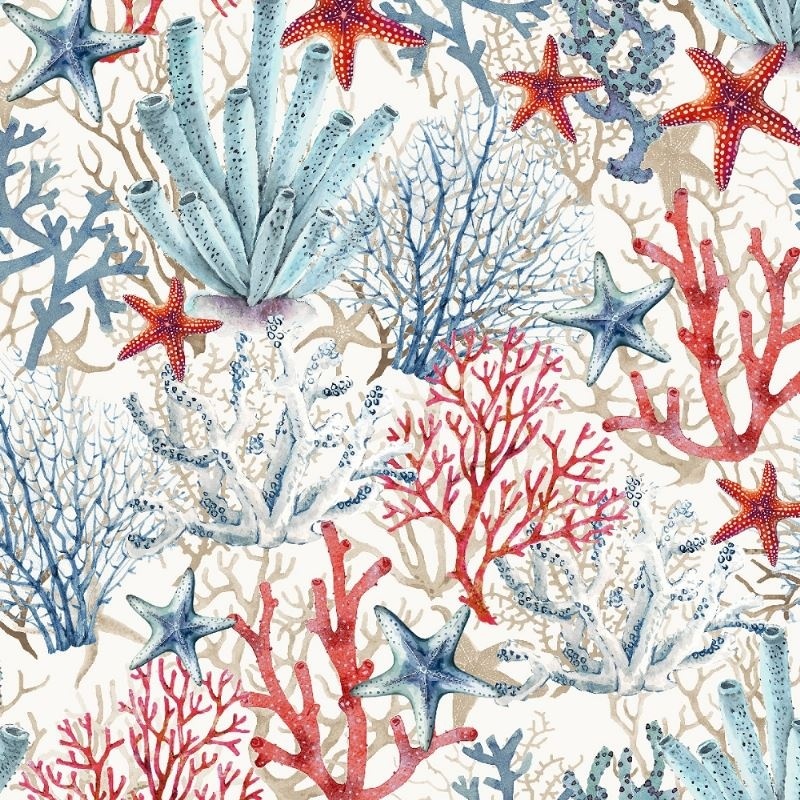 Tissu Toile Loneta Aldabra Corail