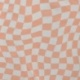 Tissu Jersey de Coton Imprimé Carré Peche 