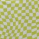 Tissu Jersey de Coton Imprimé Carré Vert 