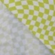 Tissu Jersey de Coton Imprimé Carré Vert 